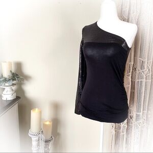 Armani Exchange Sequin One Shoulder Top